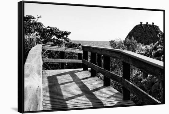 Gateway to the Beach - Florida-Philippe Hugonnard-Framed Stretched Canvas