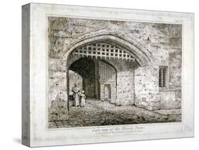 Gateway to the Bloody Tower, Tower of London, 1821-null-Stretched Canvas