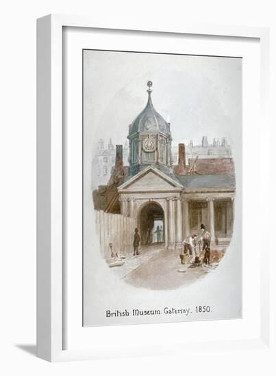 Gateway to the Old British Museum (Montague Hous), Bloomsbury, London, 1850-James Findlay-Framed Giclee Print
