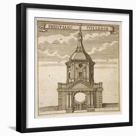 Gateway to the Royal College of Physicians, City of London, 1700-null-Framed Giclee Print