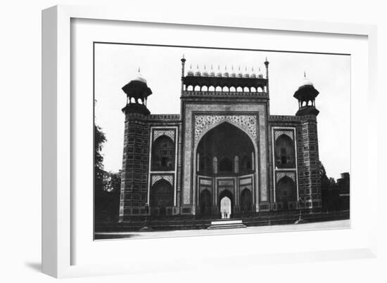 Gateway to the Taj Mahal, Agra, India, 1916-1917-null-Framed Giclee Print
