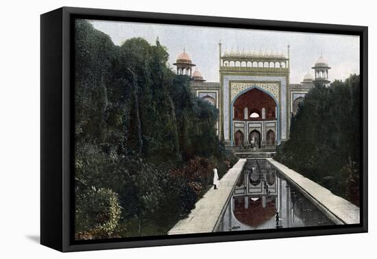 Gateway to the Taj Mahal, Agra, Uttar Pradesh, India, C1890-null-Framed Stretched Canvas