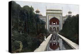 Gateway to the Taj Mahal, Agra, Uttar Pradesh, India, C1890-null-Stretched Canvas