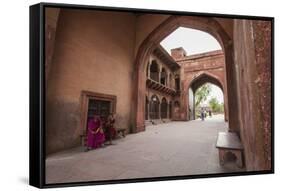 Gateway to the Taj Mahal-Roberto Moiola-Framed Stretched Canvas