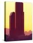 Gateway Tower and Bank of America Building at Dawn, Seattle, Washington, USA-William Sutton-Stretched Canvas