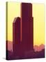 Gateway Tower and Bank of America Building at Dawn, Seattle, Washington, USA-William Sutton-Stretched Canvas