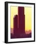 Gateway Tower and Bank of America Building at Dawn, Seattle, Washington, USA-William Sutton-Framed Photographic Print