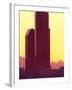 Gateway Tower and Bank of America Building at Dawn, Seattle, Washington, USA-William Sutton-Framed Photographic Print