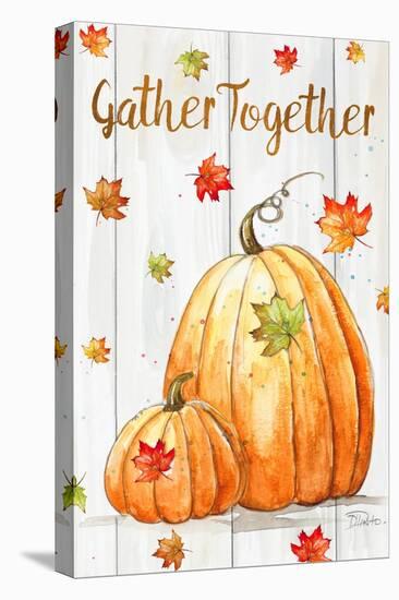 Gather Together Pumpkin-Patricia Pinto-Stretched Canvas