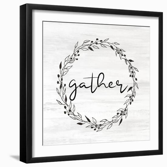 Gather Wreath-Kimberly Allen-Framed Art Print