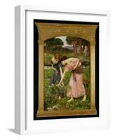 'Gather Ye Rosebuds While Ye May', 1909-John William Waterhouse-Framed Giclee Print