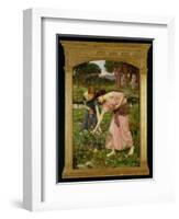 'Gather Ye Rosebuds While Ye May', 1909-John William Waterhouse-Framed Giclee Print