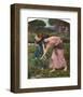 Gather Ye Rosebuds-J^W^ Waterhouse-Framed Art Print