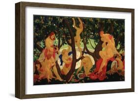 Gathering Apples, 1917-Valentin Alexandrovich Yakovlev-Framed Giclee Print