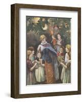 Gathering Around the Christmas Tree-null-Framed Giclee Print