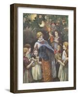 Gathering Around the Christmas Tree-null-Framed Giclee Print