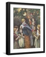 Gathering Around the Christmas Tree-null-Framed Giclee Print