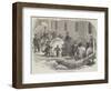 Gathering as it Goes; Or, the Monster Snowball-null-Framed Giclee Print