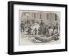Gathering as it Goes; Or, the Monster Snowball-null-Framed Giclee Print