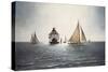 Gathering At Thomas Point-David Knowlton-Stretched Canvas