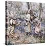 Gathering Bluebells, 1909-Edward Atkinson Hornel-Stretched Canvas