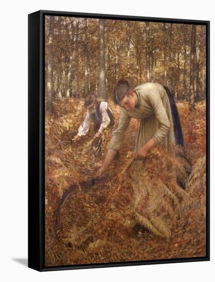 Gathering Bracken, C.1899-Henry Herbert La Thangue-Framed Stretched Canvas