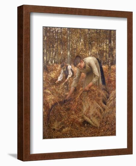 Gathering Bracken, C.1899-Henry Herbert La Thangue-Framed Giclee Print