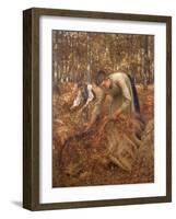 Gathering Bracken, C.1899-Henry Herbert La Thangue-Framed Giclee Print