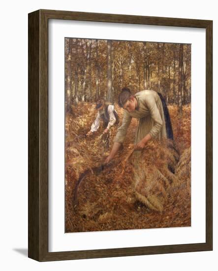 Gathering Bracken, C.1899-Henry Herbert La Thangue-Framed Giclee Print