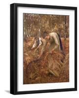 Gathering Bracken, C.1899-Henry Herbert La Thangue-Framed Giclee Print