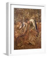 Gathering Bracken, C.1899-Henry Herbert La Thangue-Framed Giclee Print