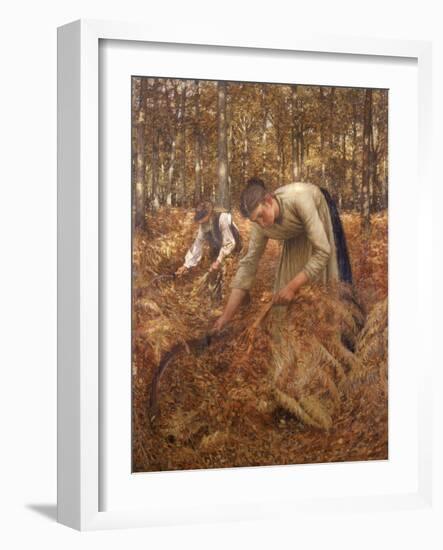 Gathering Bracken, C.1899-Henry Herbert La Thangue-Framed Giclee Print