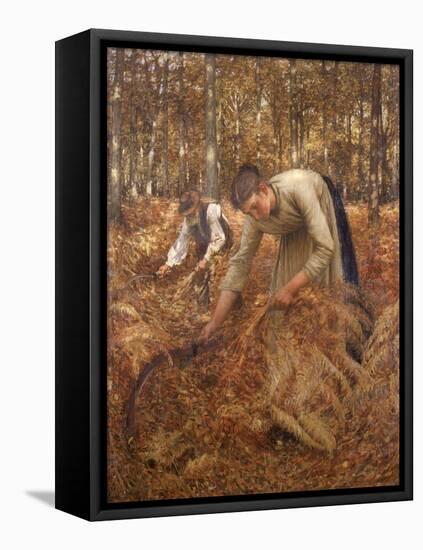 Gathering Bracken, C.1899-Henry Herbert La Thangue-Framed Stretched Canvas