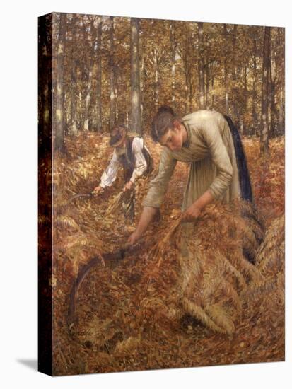 Gathering Bracken, C.1899-Henry Herbert La Thangue-Stretched Canvas