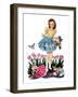 Gathering Eggs - Child Life-Keith Ward-Framed Giclee Print