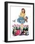 Gathering Eggs - Child Life-Keith Ward-Framed Giclee Print