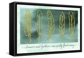 Gathering Feathers Two-Tina Lavoie-Framed Stretched Canvas