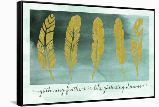 Gathering Feathers-Tina Lavoie-Framed Stretched Canvas