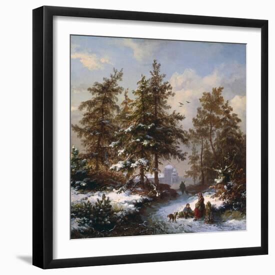 Gathering Firewood-Frederik Marianus Kruseman-Framed Giclee Print