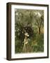 Gathering Flowers at Twilight-John Singer Sargent-Framed Giclee Print