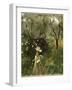 Gathering Flowers at Twilight-John Singer Sargent-Framed Giclee Print