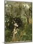 Gathering Flowers at Twilight-John Singer Sargent-Mounted Giclee Print