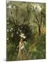 Gathering Flowers at Twilight-John Singer Sargent-Mounted Giclee Print