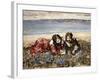 Gathering Flowers by the Seashore, 1919-Edward Atkinson Hornel-Framed Giclee Print