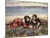 Gathering Flowers by the Seashore, 1919-Edward Atkinson Hornel-Mounted Giclee Print