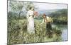 Gathering Flowers-Henry John Yeend King-Mounted Art Print