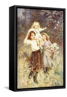 Gathering Flowers-Frederick Morgan-Framed Stretched Canvas