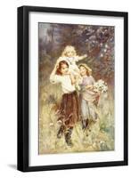 Gathering Flowers-Frederick Morgan-Framed Premium Giclee Print