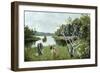 Gathering Flowers-Pompeo Massani-Framed Giclee Print