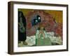 Gathering Grapes at Arles: Human Misery-Paul Gauguin-Framed Giclee Print